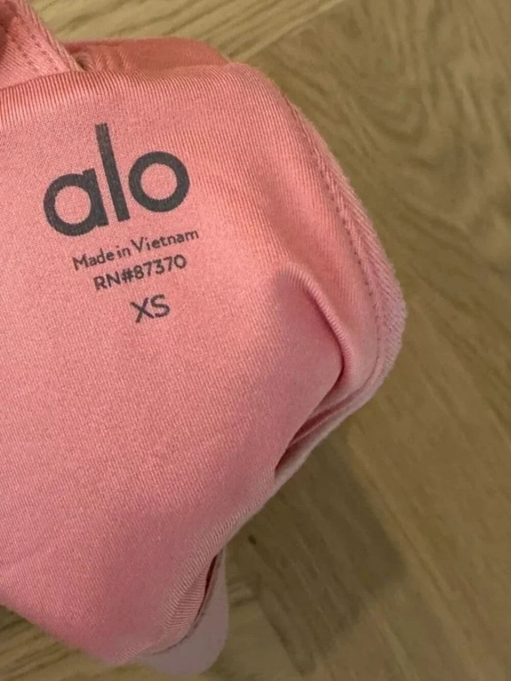 Alo Yoga Airlift High-Waist Biker Shorts & Longline Sports Bra Set Pink